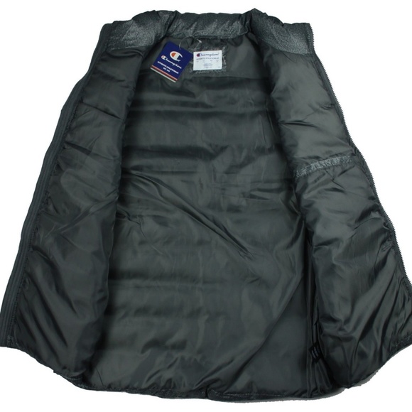 CHAMPION Puffer Vest GRANITE Zip Up Sleeveless L - Picture 6 of 6